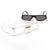 Damen futuristische Sonnenbrille im minimalistischen Design Karnz