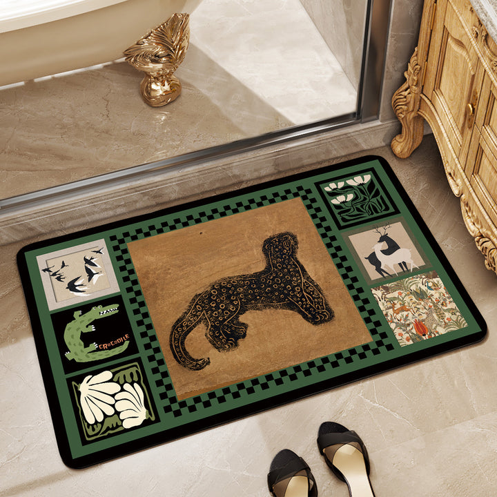 Dekorative Vintage-Muster Badematte Karnz