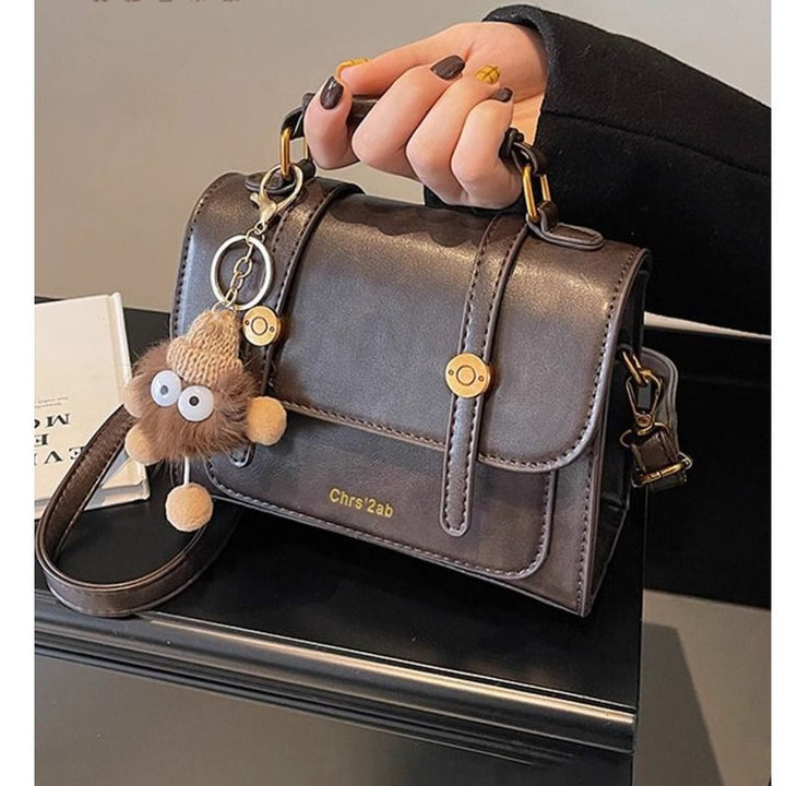 Strukturierte Kunstleder-Handtasche Karnz