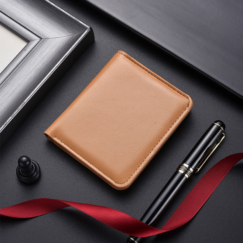 Slim Leder Bi-Fold Geldbörse Karnz