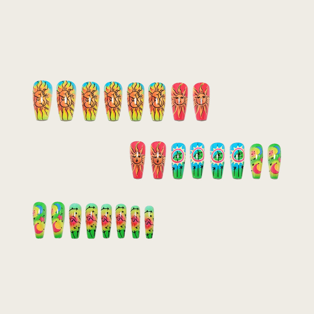 Neon Nagelkunst-Set Karnz