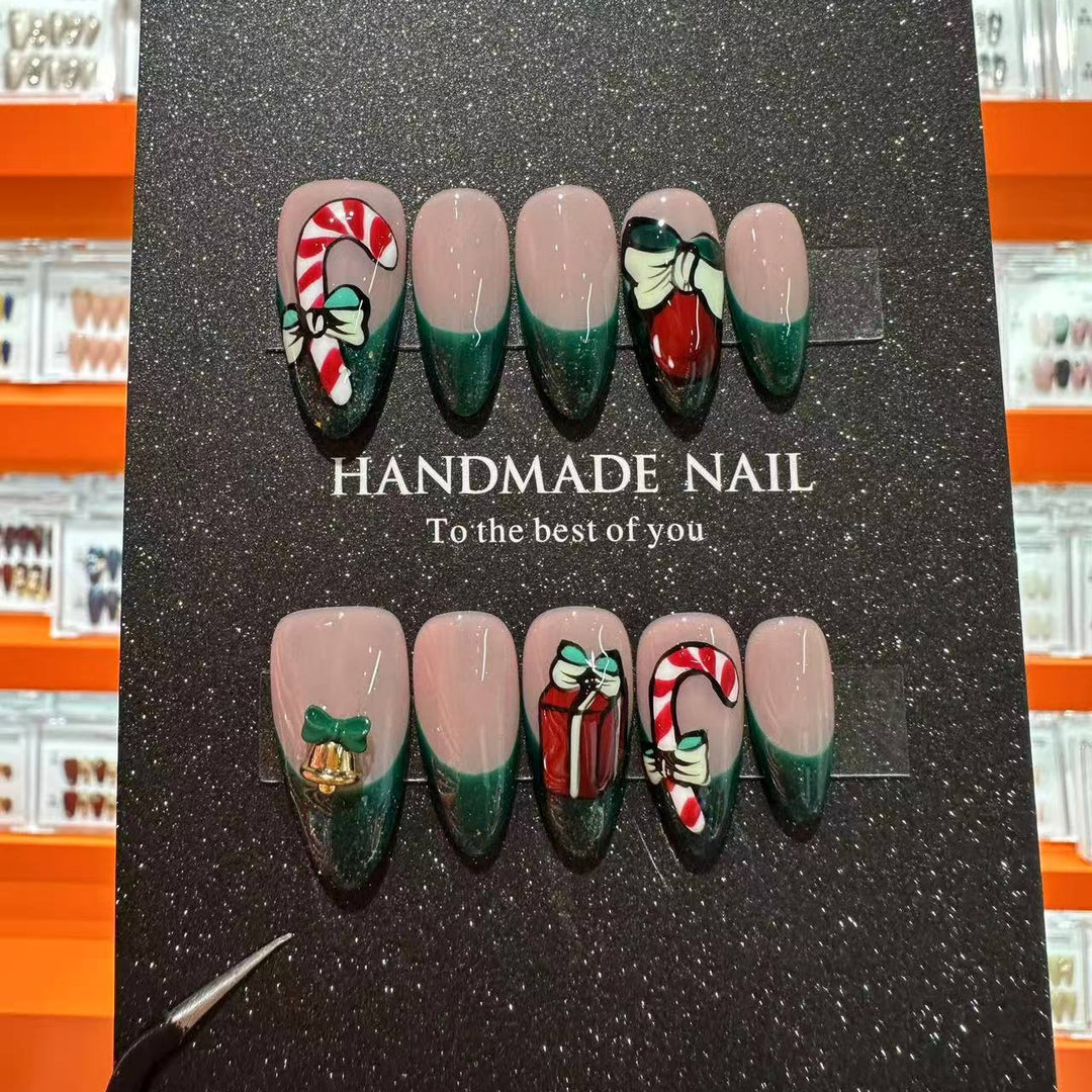 Handgefertigtes urlaubsbezogenes Press-On-Nagelset  1791773575