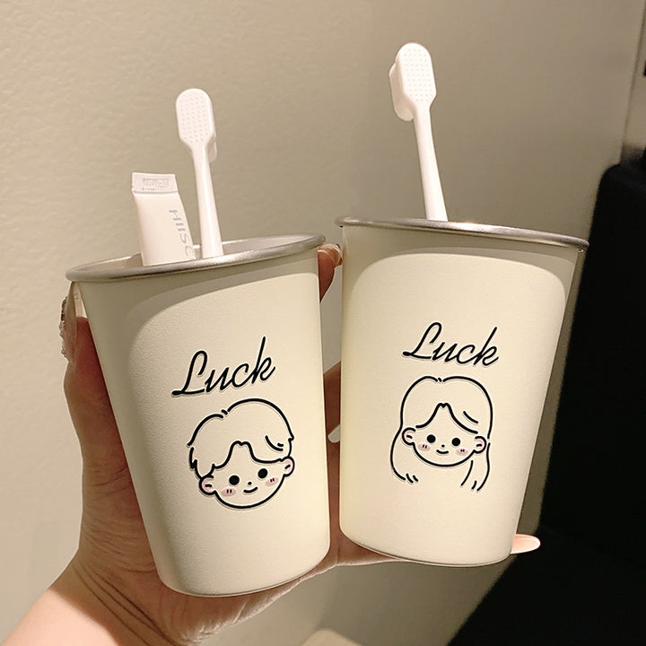 Keramiktasse mit Fröhlichem Gesichtsmotiv Karnz