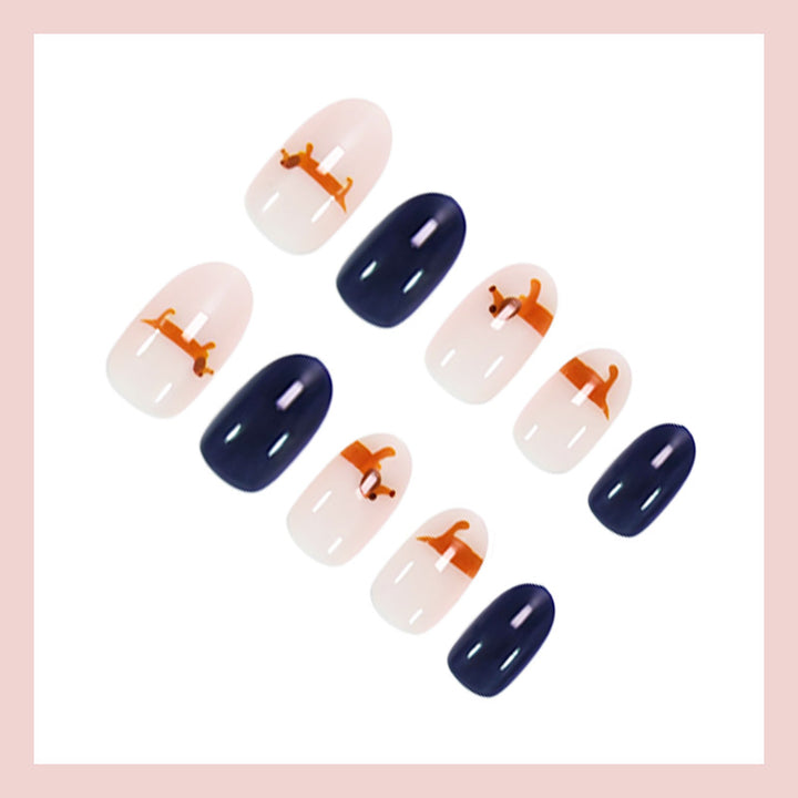 Kunstnagelset mit kreativen Tiermotiven und eleganten Akzenten Karnz