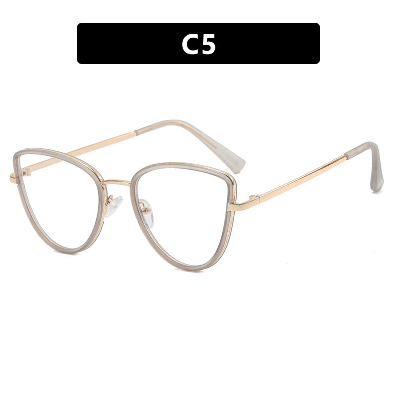 Damen extravagant geformte Brille Karnz