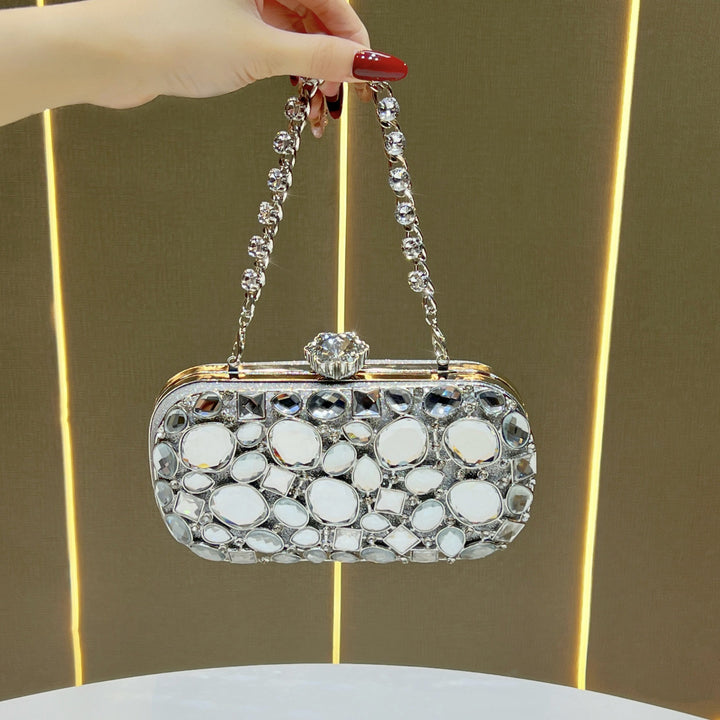 Dekorative Kristallakzentuierte Abend-Clutch