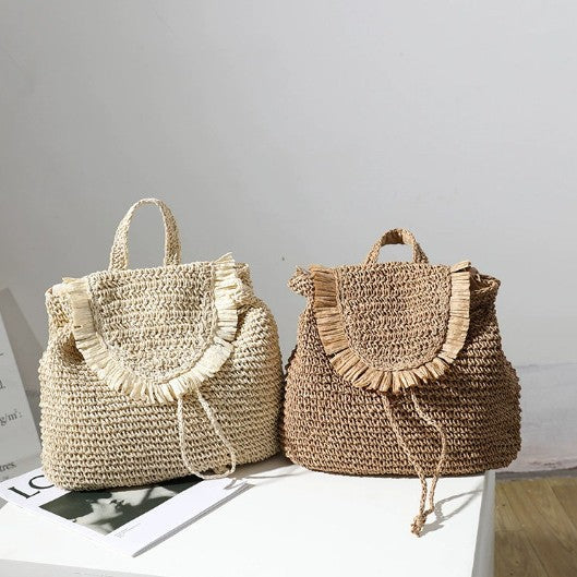 Damen Handgeknüpfte Freizeit-Rucksacktasche Karnz