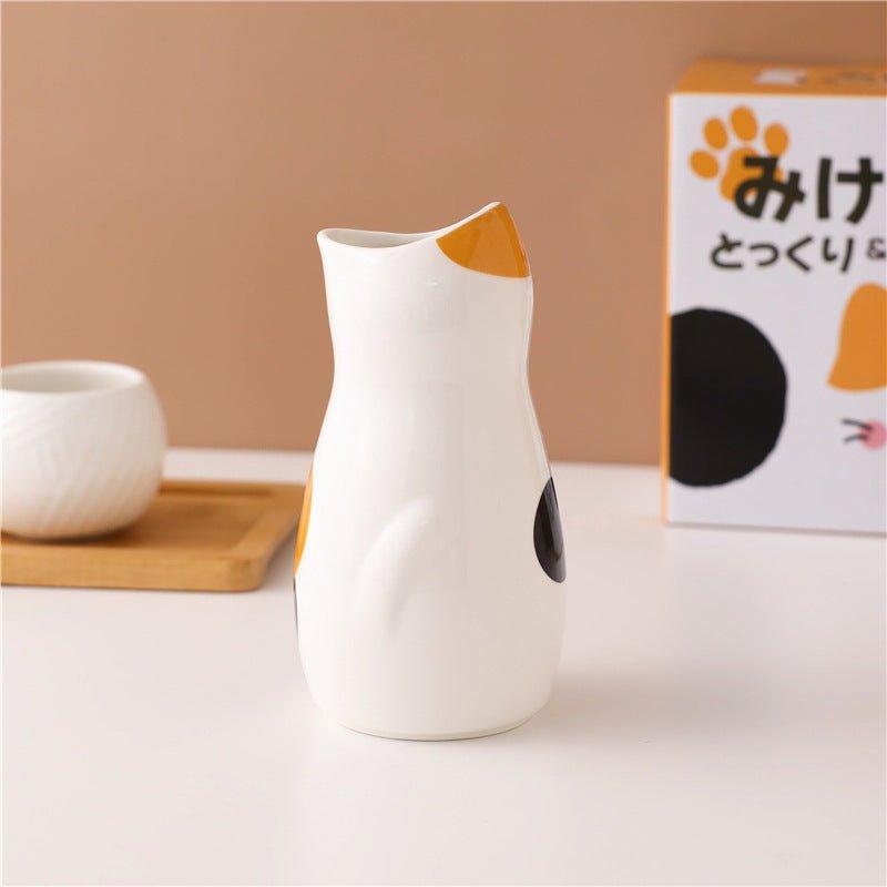 Japanisches Keramikkätzchen Sake Sets | Karnz