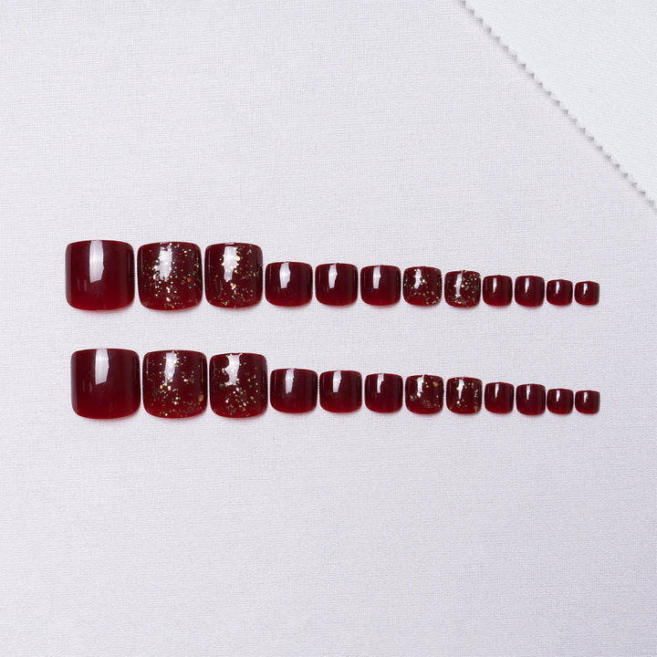 Dekorative Glitzer Pediküre Nagelkunst 1791110394