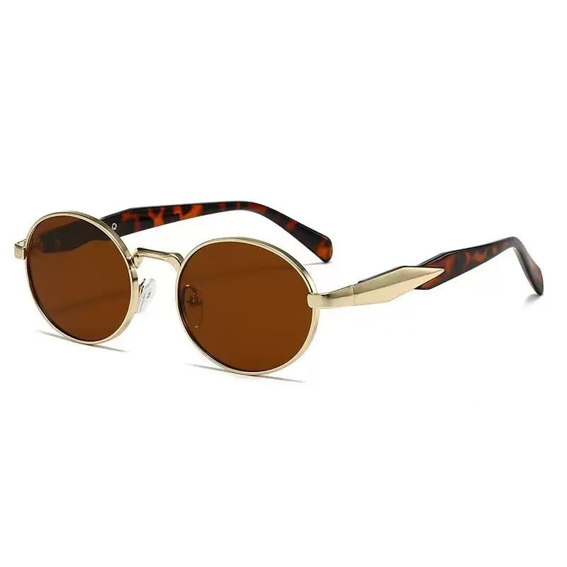 Elegante Modische Ovale Rahmen Sonnenbrillen Karnz