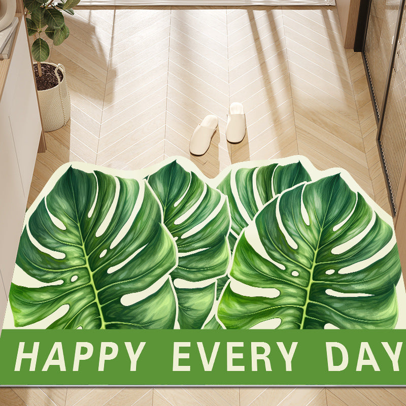Inspirierende Monstera-Blatt Fußmatte