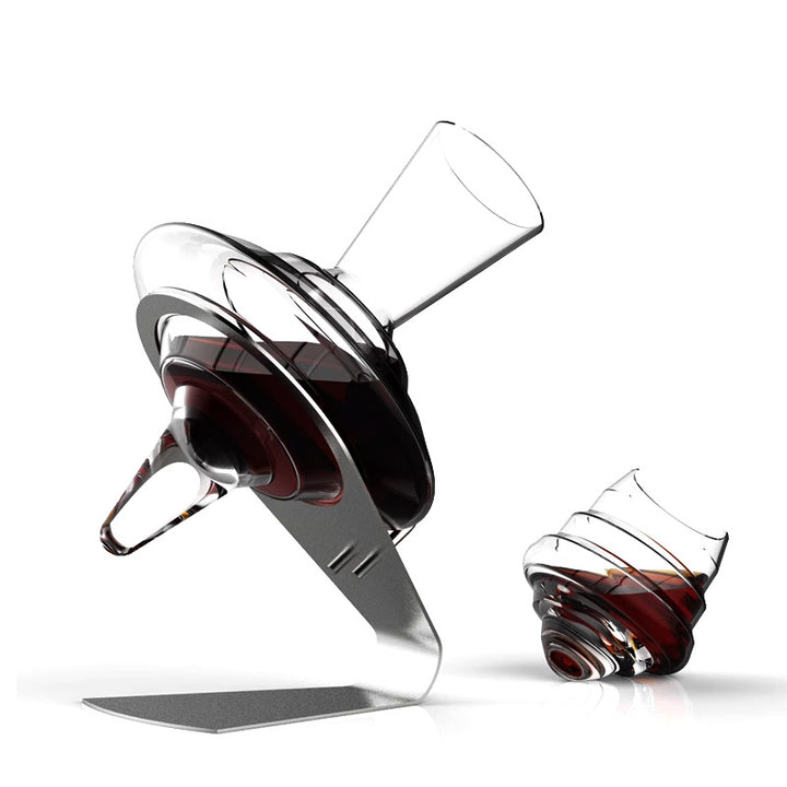Einzigartiges Dekantier-Weinbelüfter-Set