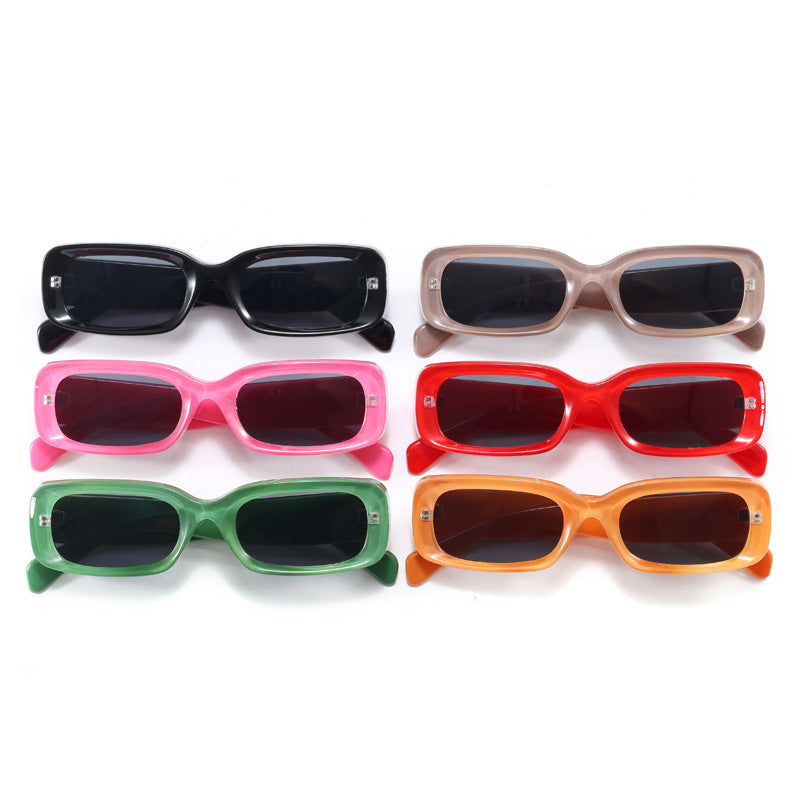 Damen stilvolle Designer-Sonnenbrille mit modischem, rechteckigem Rahmen Karnz