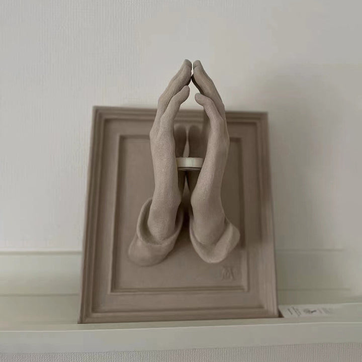 Abstrakte dekorative Wandskulptur