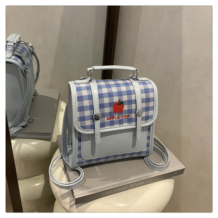 Verspielt Karierter Mini-Rucksack Karnz