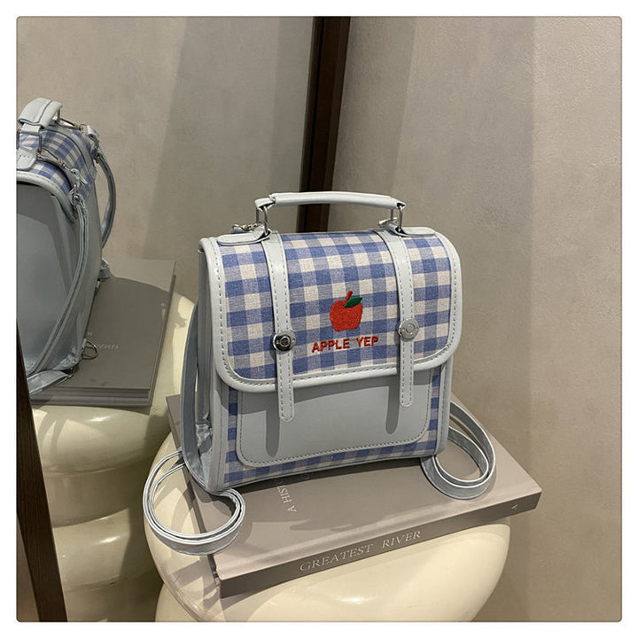Verspielt Karierter Mini-Rucksack Karnz