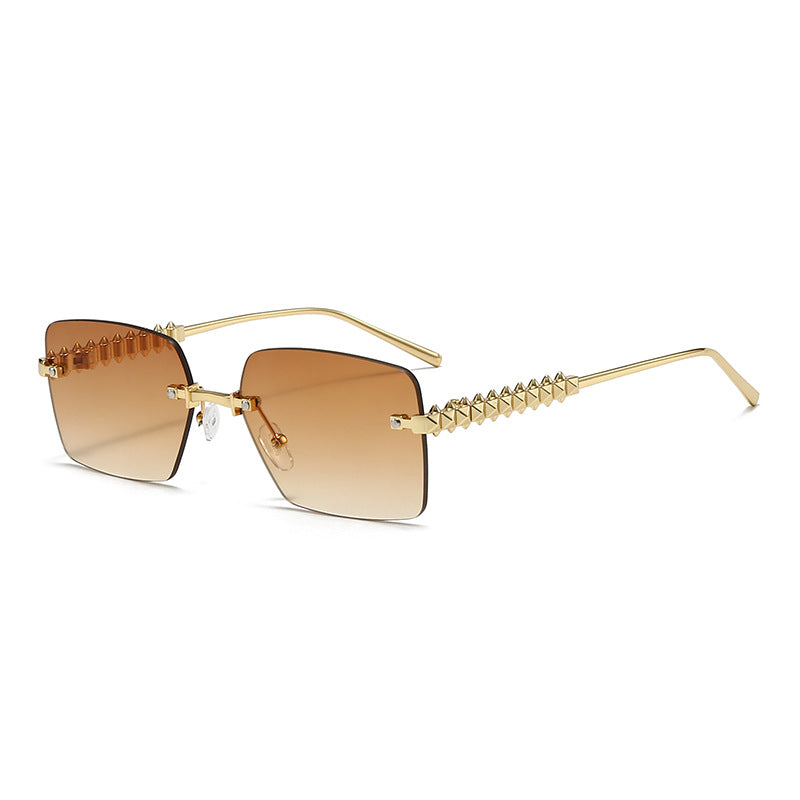 Damen extravagante quadratische Brille Karnz