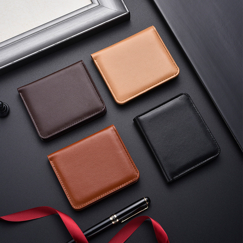Slim Leder Bi-Fold Geldbörse Karnz