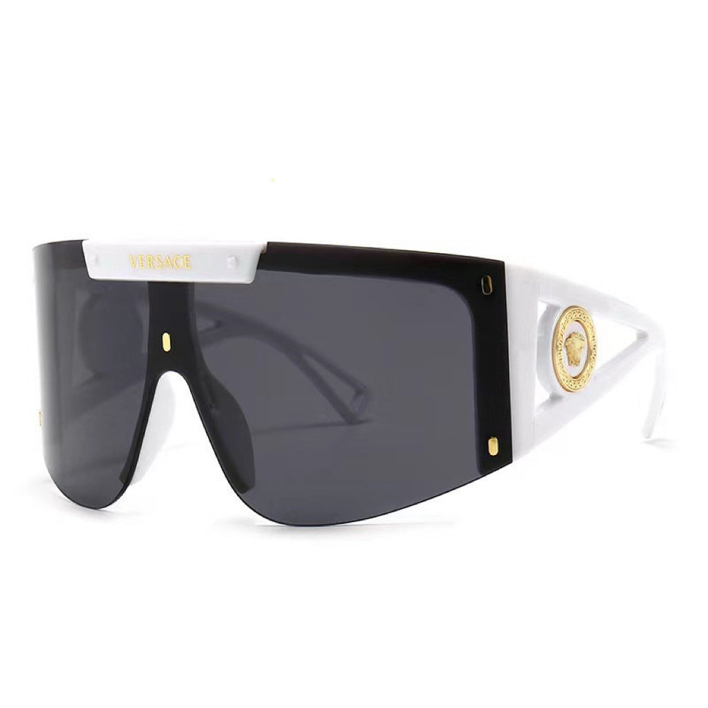 Damen futuristische Oversized-Sonnenbrille Karnz