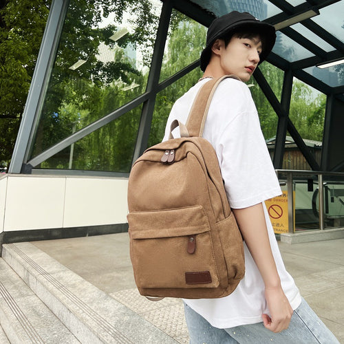 Klassischer Canvas-Rucksack Karnz