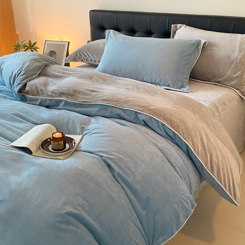 Luxuriös Seidenglattes Bettbezugset