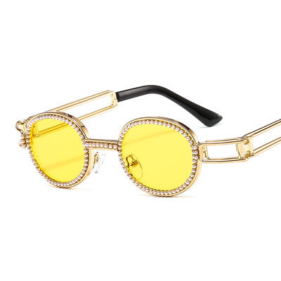 Damen modische Sonnenbrille mit glamourösem Rahmen Karnz