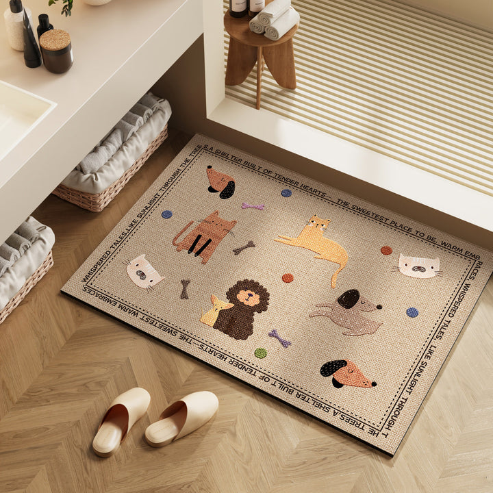 Stylische Badezimmermatte für moderne Innenräume