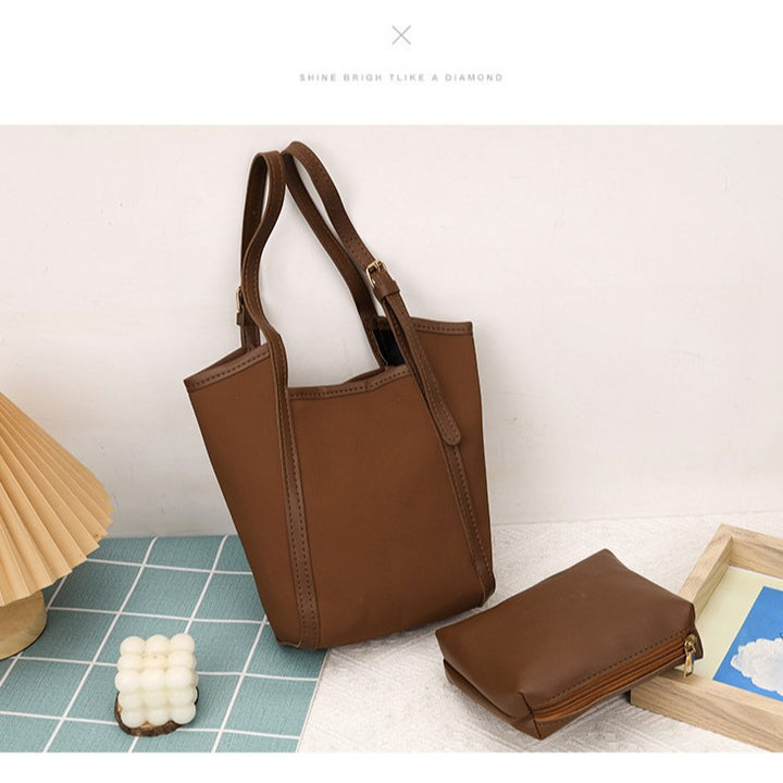 Minimalistische Zip-Top Handtasche Karnz