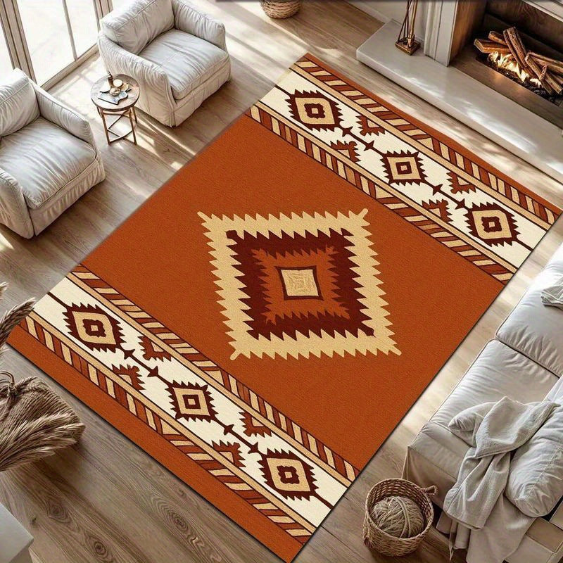 Geometrisches Tribal-Muster-Bereichsteppich