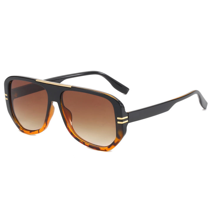 Damen Oversize-Sonnenbrille mit Designer-Rahmen Karnz