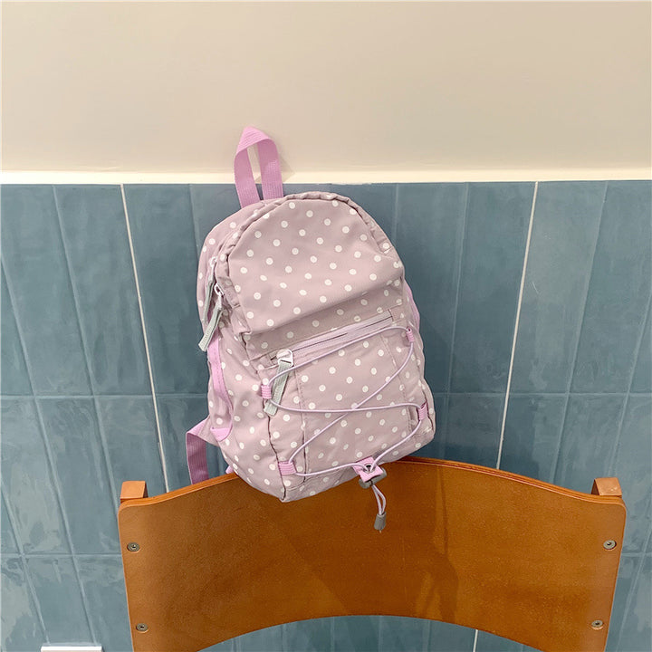Leichter lässiger gepunkteter Rucksack