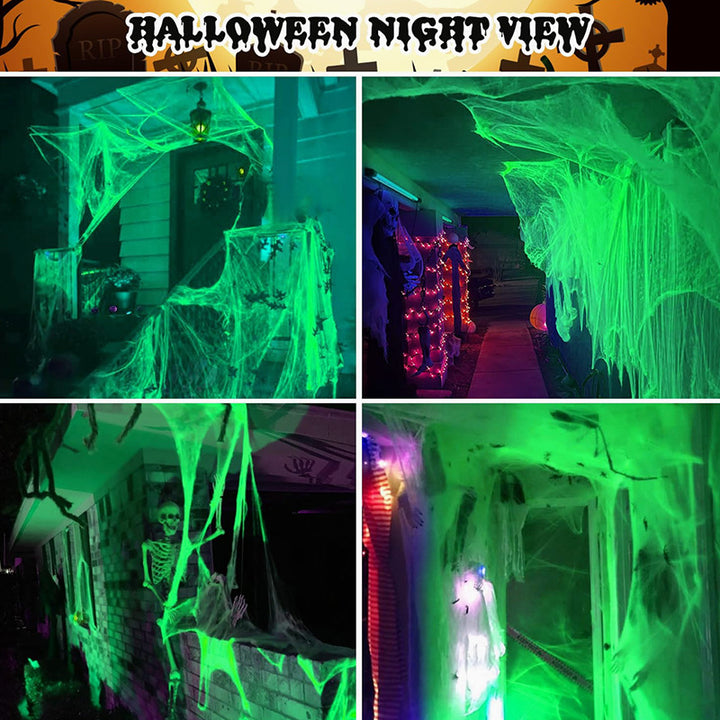 Halloween Deko-Web-Spinnen-Set