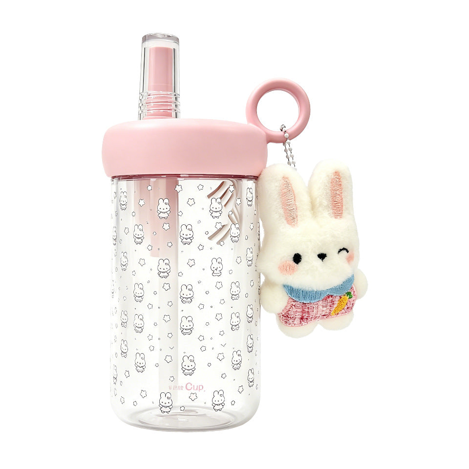 Damen Trinkflasche mit integriertem Fruchteinsatz und Silikondeckel Karnz