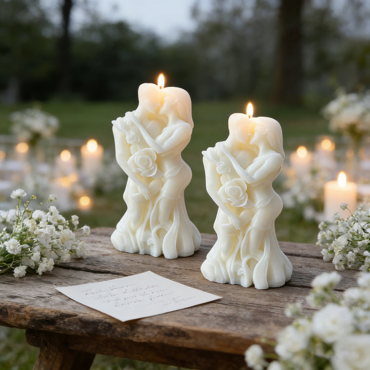 Romantische Skulptur Kerze