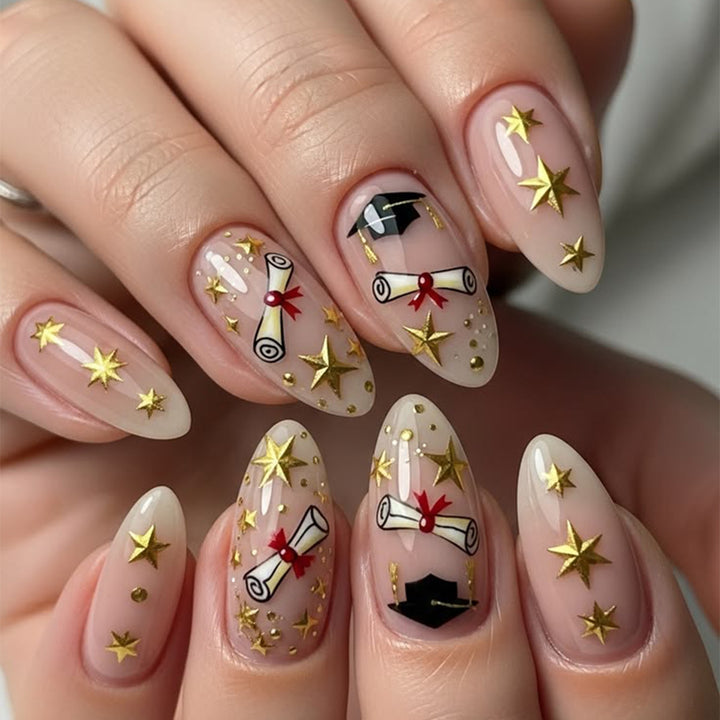 Absolventenfeier Nagelkunst Set Karnz