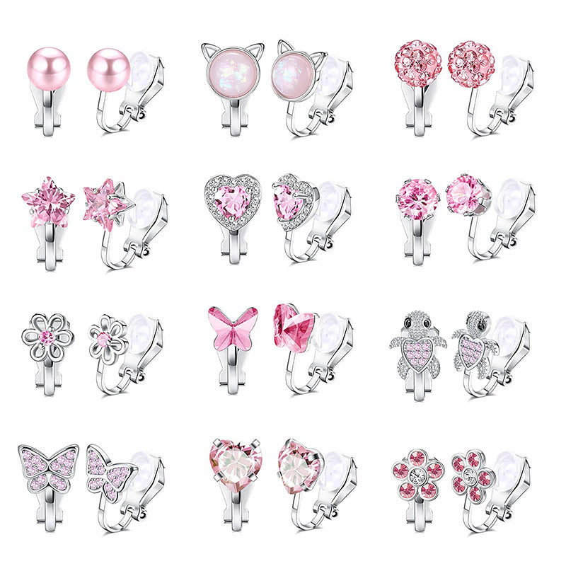 Charmante Clip-On Ohrringe Set Karnz