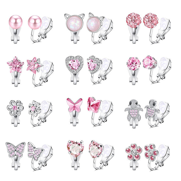 Charmante Clip-On Ohrringe Set Karnz