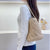 Damen Handgefertigte Basttasche mit eleganter Struktur Karnz