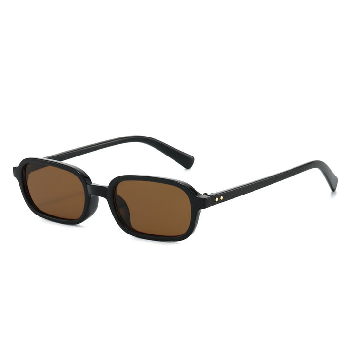 Schlanke Minimalistische Quadratische Sonnenbrille Karnz