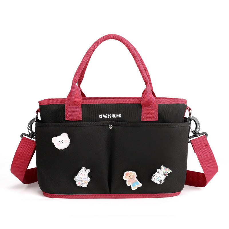 Multi-Taschen Blumenmuster Tote Bag Karnz