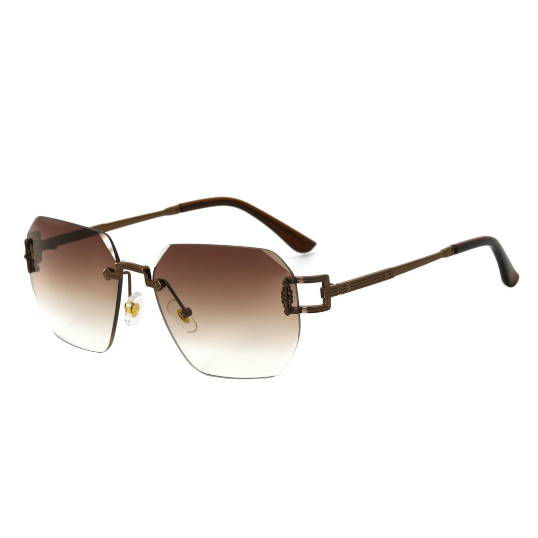 Damen Designer-Sonnenbrille im modernen, geometrischen Design Karnz