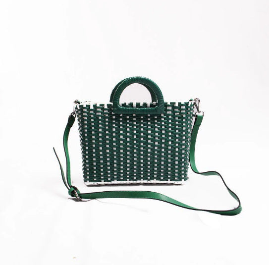 Damen Handtasche im modernen Flecht-Design Karnz