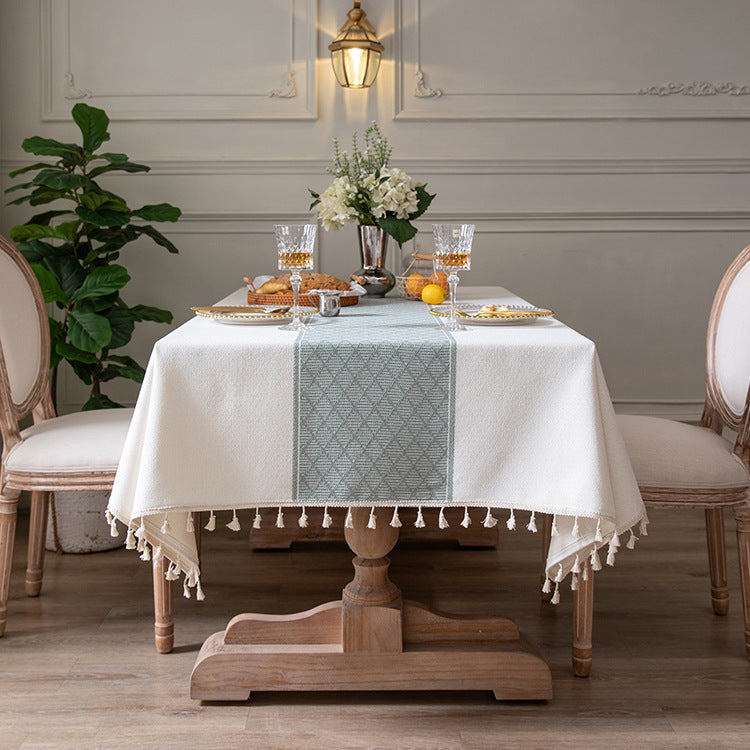 Elegante geometrische Tischdecke