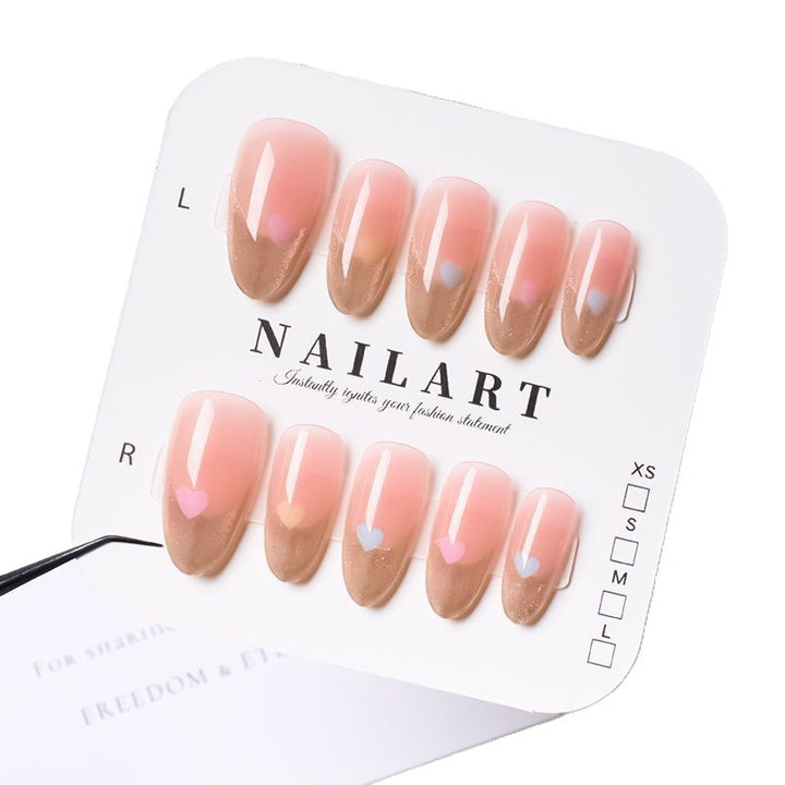 Stylisches Dekoratives Press-On Nagel Set Karnz