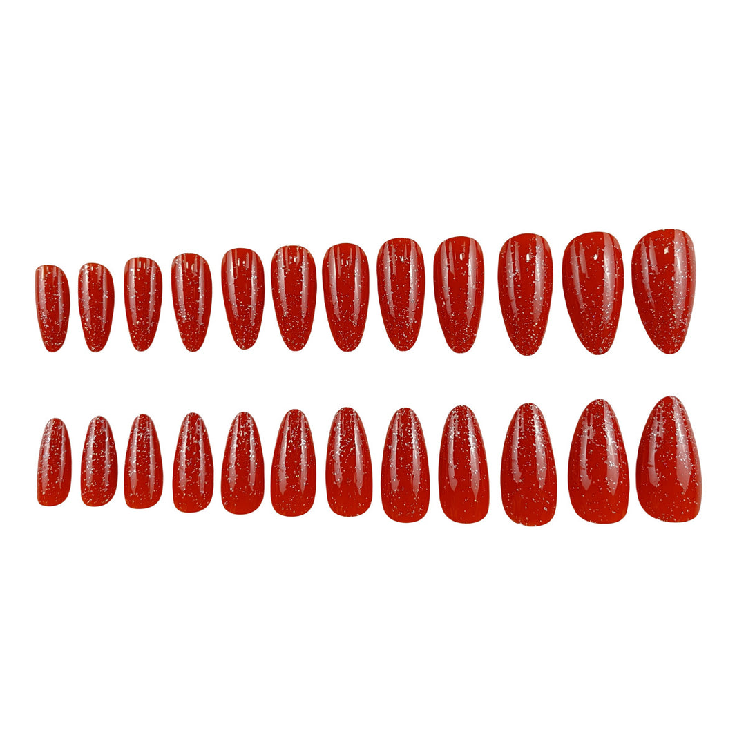 Glitzernde Stiletto-Nagelerweiterungen Karnz