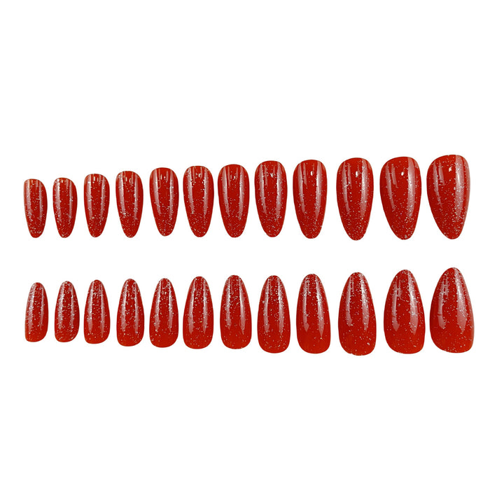 Glitzernde Stiletto-Nagelerweiterungen Karnz