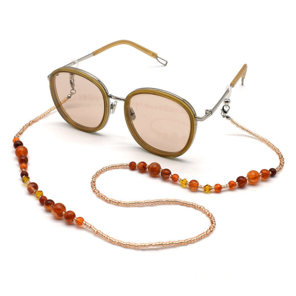 Handgefertigte Perlen Brillenband Kette Karnz