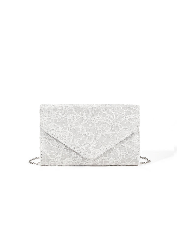 Elegante Clutch mit Spitzen-Details