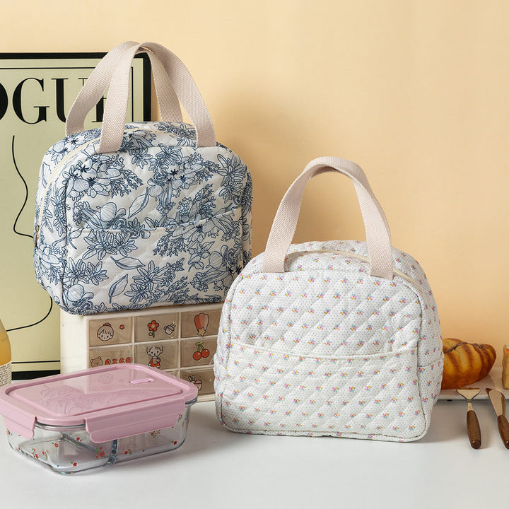Blumenmuster isolierte Lunch Tasche Karnz