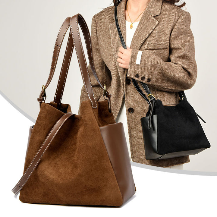 Suede Bucket Handtasche Karnz